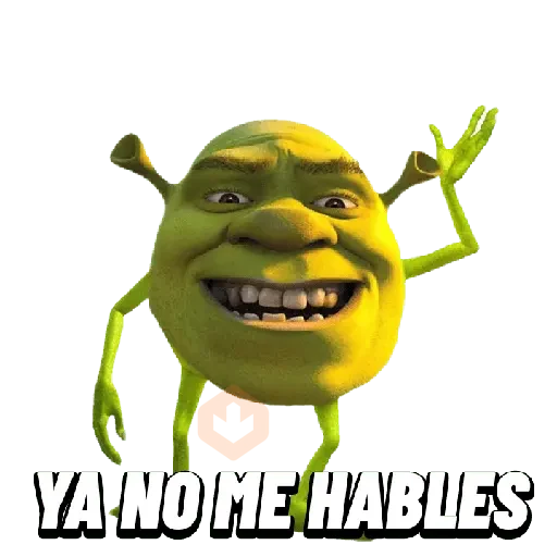 Sherk memes clasicos 💚💫 sticker 11