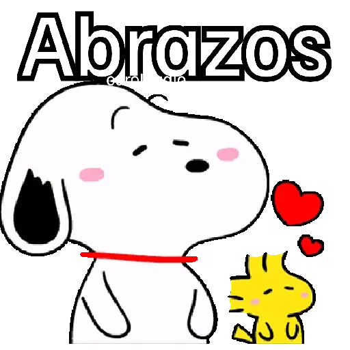 Woodstock y Snoopy 💛❤️💛❤️