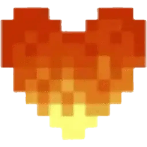 Minecraft heart ❤🟥