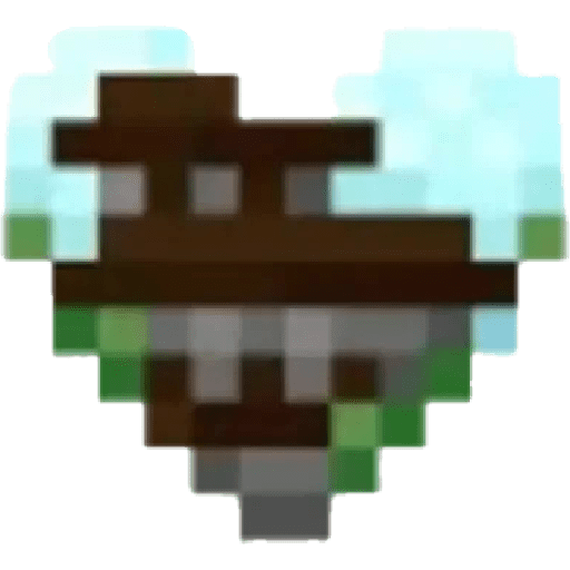 Minecraft heart ❤🟥 preview
