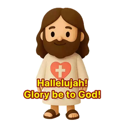 3D Jesus 立體耶穌動態貼圖 - 我愛主耶穌 I Love Jesus