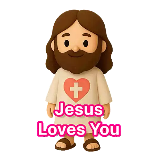 3D Jesus 立體耶穌動態貼圖 - 我愛主耶穌 I Love Jesus