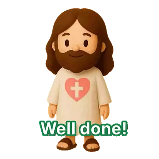 3D Jesus 立體耶穌動態貼圖 - 我愛主耶穌 I Love Jesus