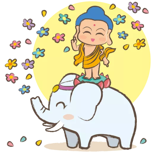 佛門網表情貼圖2025 佛誕浴佛篇