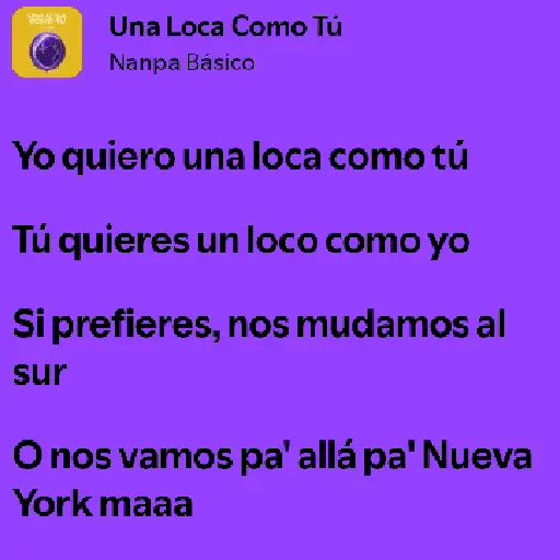 🫵🏼 Letras de canciones 🎶