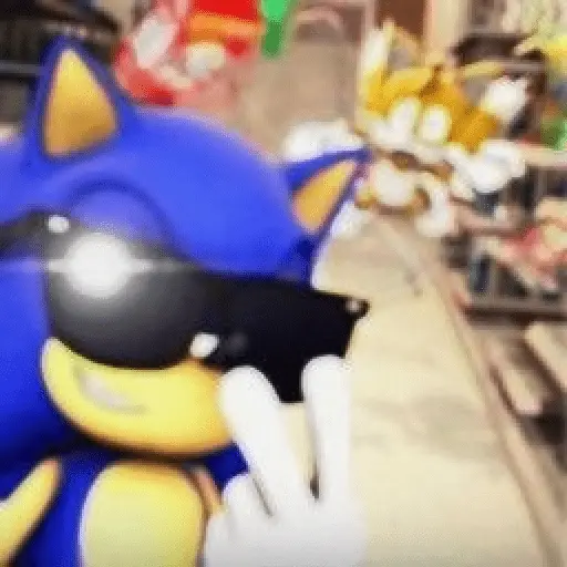 sonic expression meme 💙😼