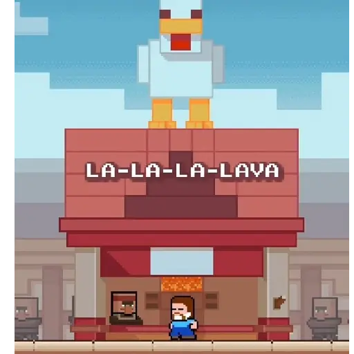 La la la lava Minecraft TikTok preview