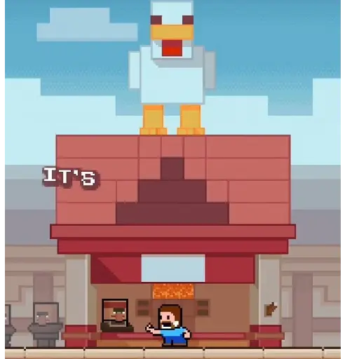 La la la lava Minecraft TikTok