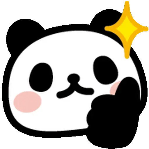 Emojis Animados osito panda🐼
