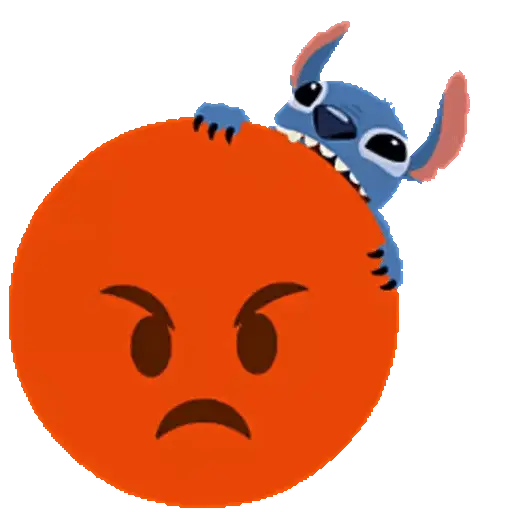 Emoji Bola 🟡 y Stitch Animado
