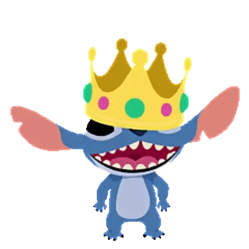 Emoji Bola 🟡 y Stitch Animado