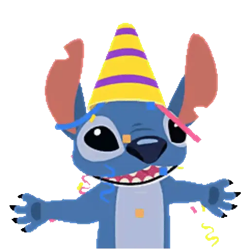 Emoji Bola 🟡 y Stitch Animado