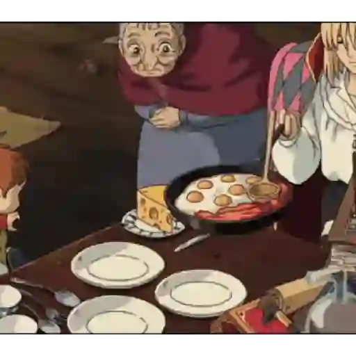 Studio Ghibli food✨🍜🍥🍳