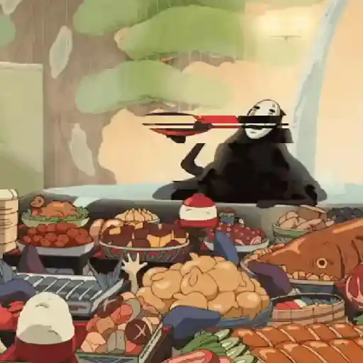 Studio Ghibli food✨🍜🍥🍳