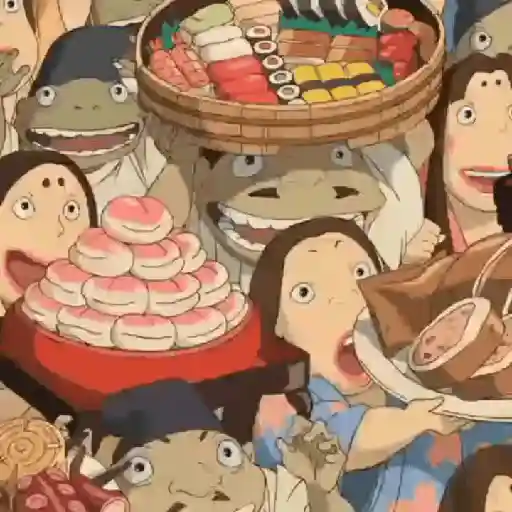 Studio Ghibli food✨🍜🍥🍳