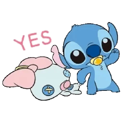 Stitch y Ángela bebé 🍼🛸🌊