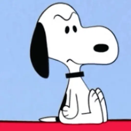😠🫐 SNOOPY Enojado 🫐😠