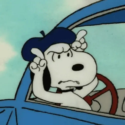 😠🫐 SNOOPY Enojado 🫐😠