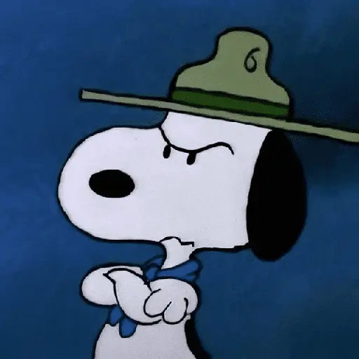 😠🫐 SNOOPY Enojado 🫐😠