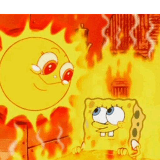 GIFs Que Calor! 🥵 Desenhos