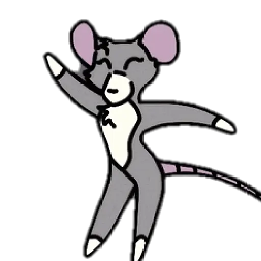 rata bailando 