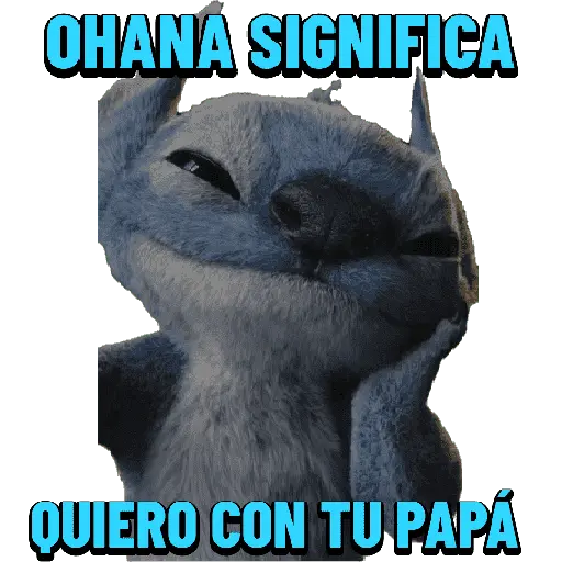 Stitch Ohana significa 💙
