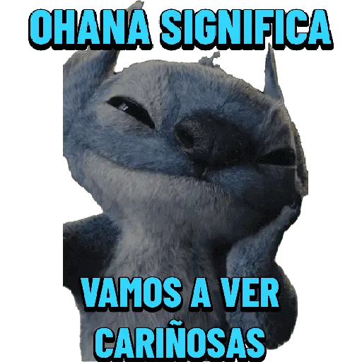 Stitch Ohana significa 💙