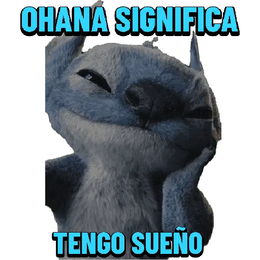 Stitch Ohana significa 💙