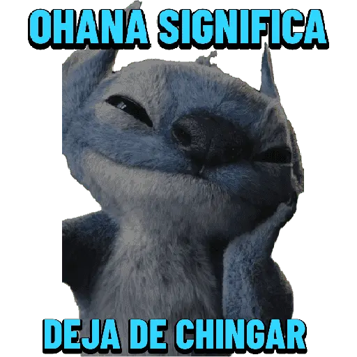 Stitch Ohana significa 💙
