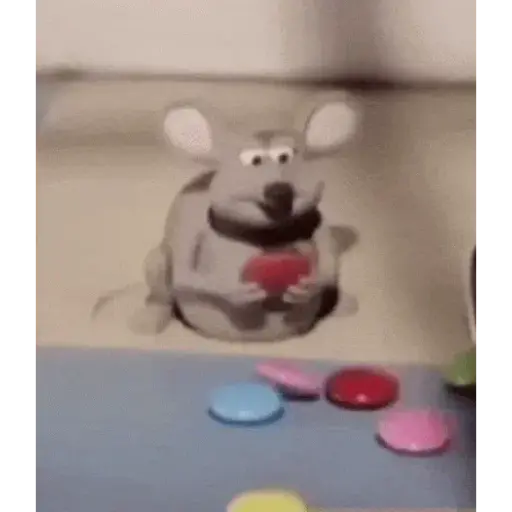 Ratón chistoso comiendo meme preview