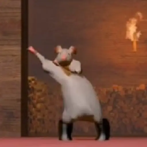 rata bailando Ratón Milton 🐀