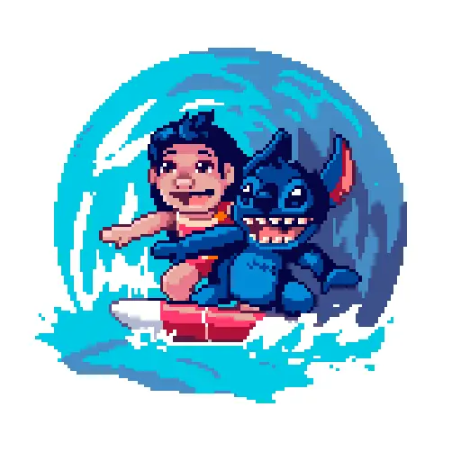 lilo stitch pixel gif 🍿