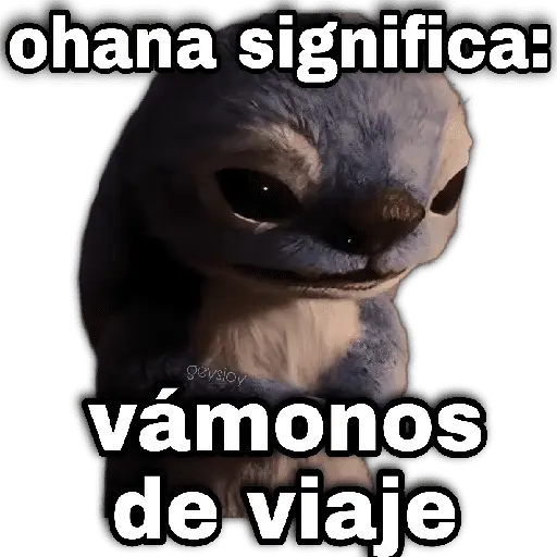 Stich 💙Ohana significa 🪄💖