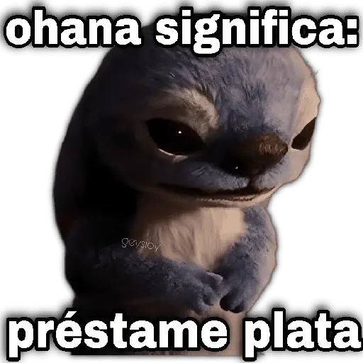 Stich 💙Ohana significa 🪄💖