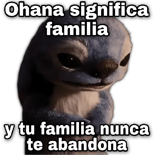 Stich 💙Ohana significa 🪄💖