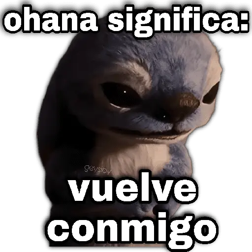 Stich 💙Ohana significa 🪄💖