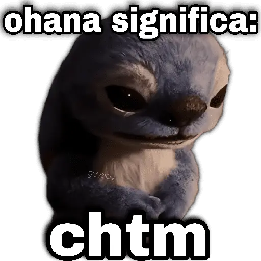 Stich 💙Ohana significa 🪄💖