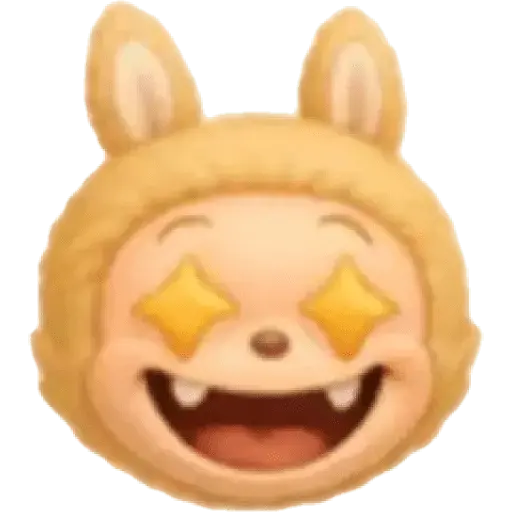 Labubu emoji 🟡🟠🔴🟣
