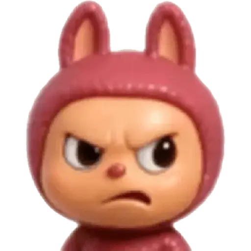 Labubu emoji 🟡🟠🔴🟣