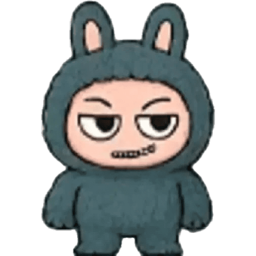 Mood Labubu emoji 🔴🟣🟢🟤🟡 preview