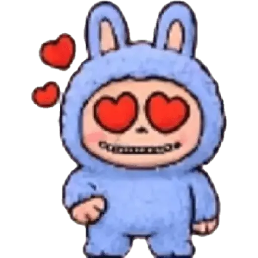 Mood Labubu emoji 🔴🟣🟢🟤🟡
