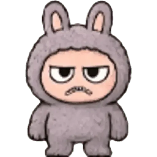 Mood Labubu emoji 🔴🟣🟢🟤🟡