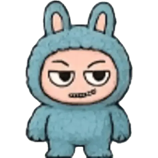 Mood Labubu emoji 🔴🟣🟢🟤🟡