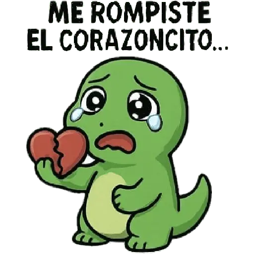 dinosaurios con corazon roto