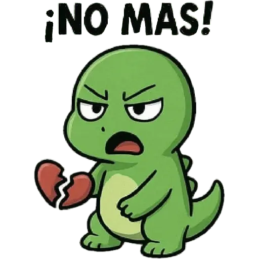 dinosaurios con corazon roto