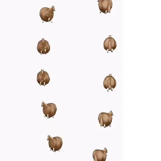 spinning horse fat horse