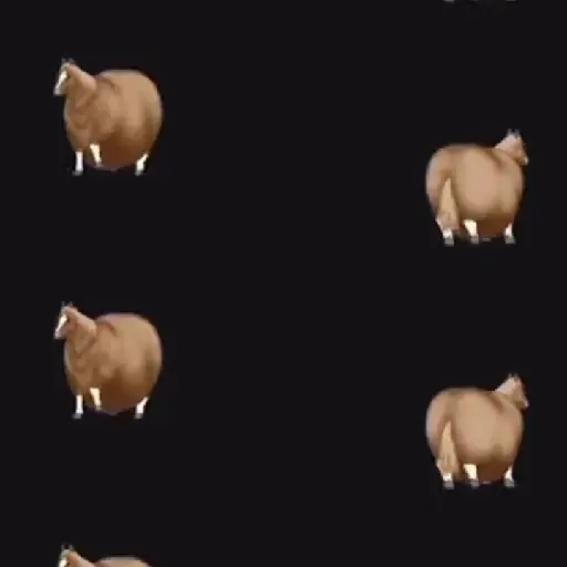 spinning horse fat horse
