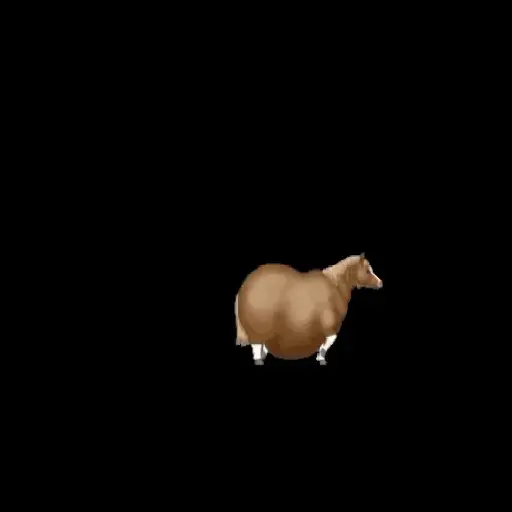 fat horse