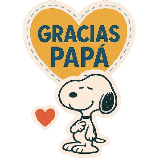 Snoopy Día del Padre ✨💗