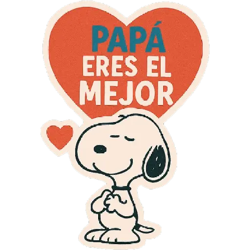 Snoopy Día del Padre ✨💗